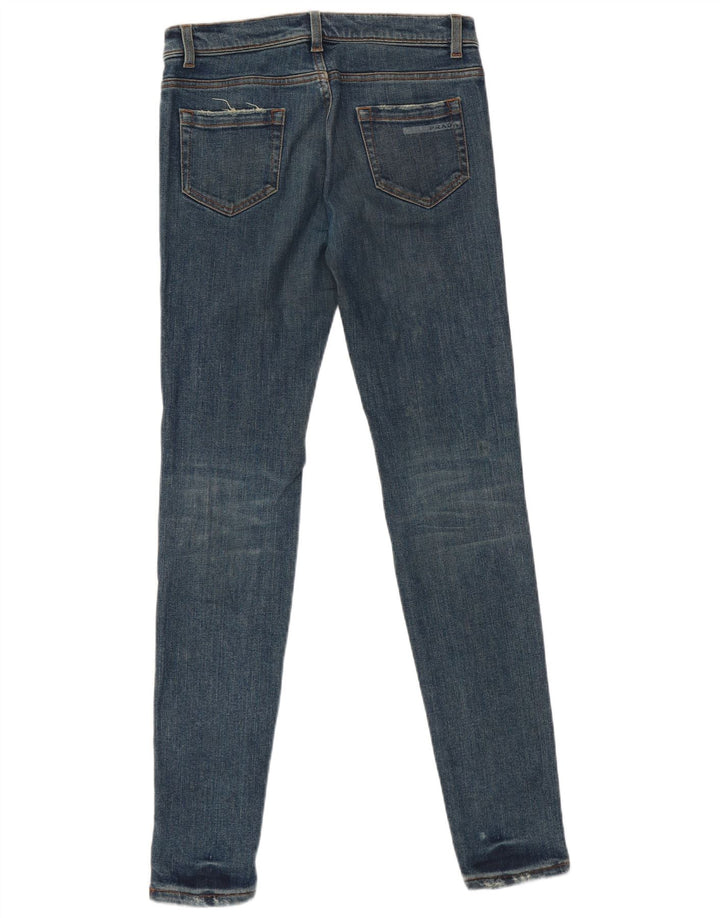 Prada Womens Skinny Jeans W26 L32 Navy Blue Cotton