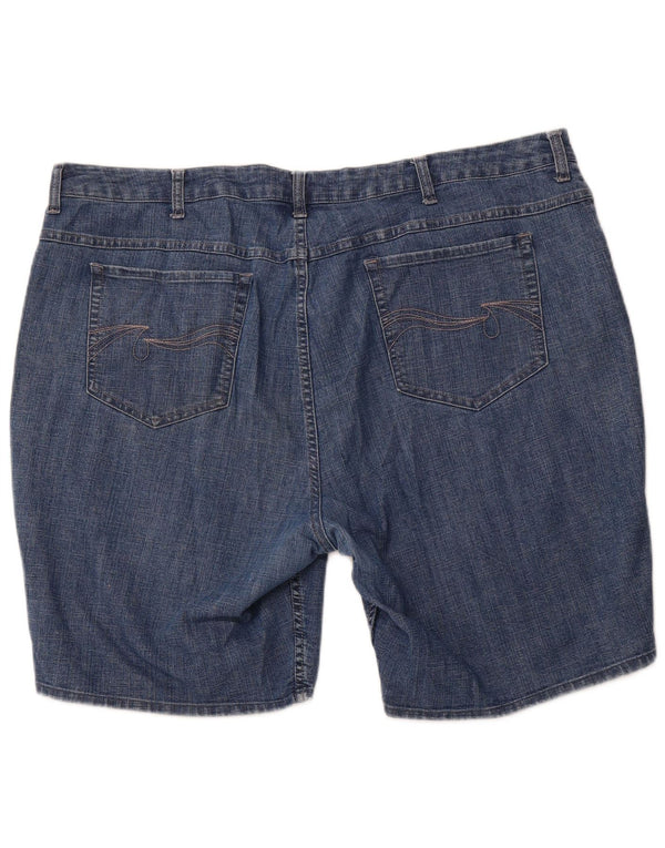 LEE Womens Riders Denim Shorts US 24 4XL W44  Blue Cotton