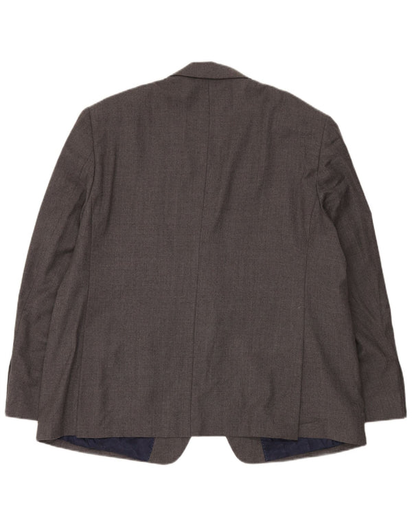 Marks & Spencer Mens Short 2 Button Blazer Jacket EU 58 4XL Grey