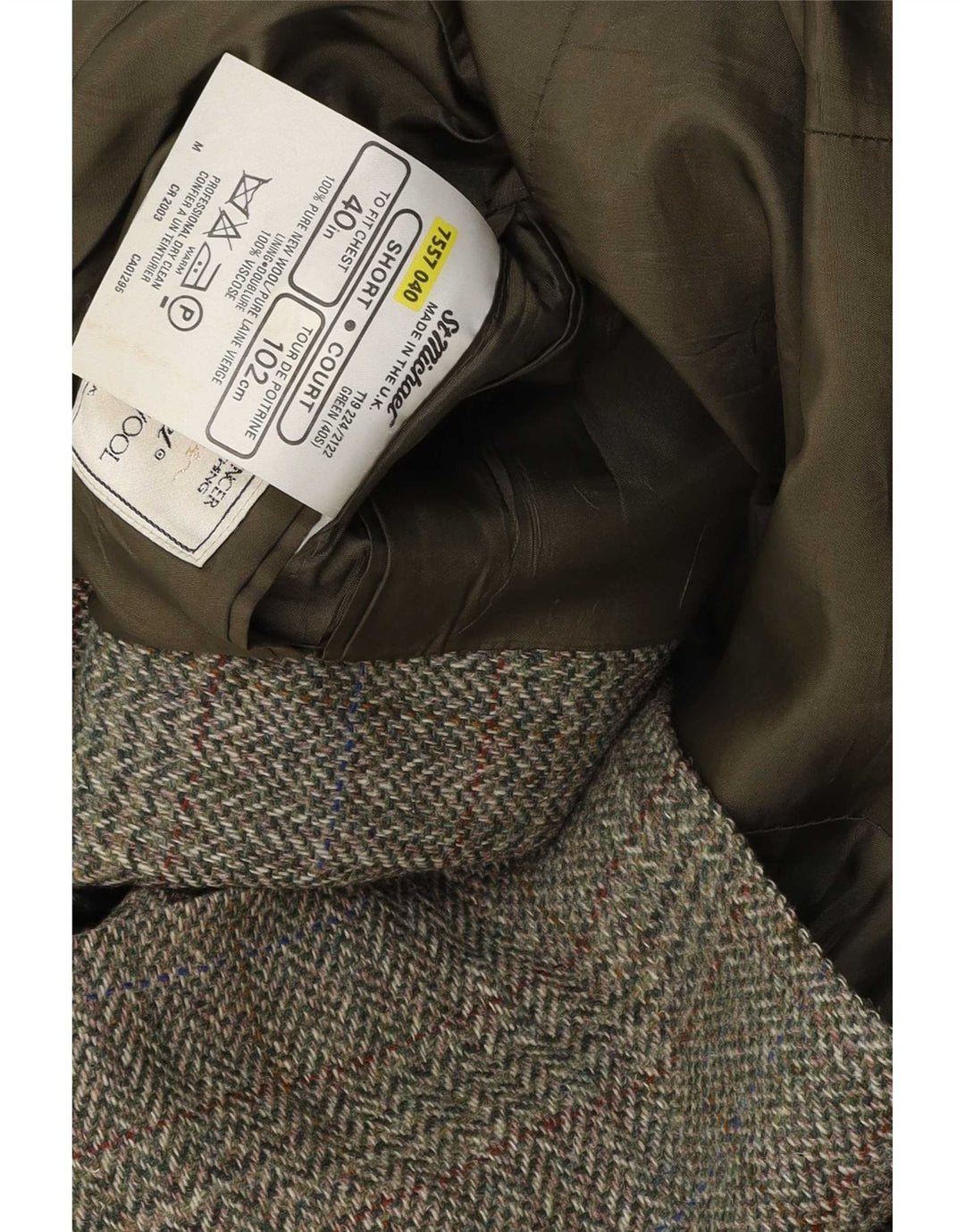 Marks & Spencer Mens St. Michael Blazer Jacket UK 40 Medium Green