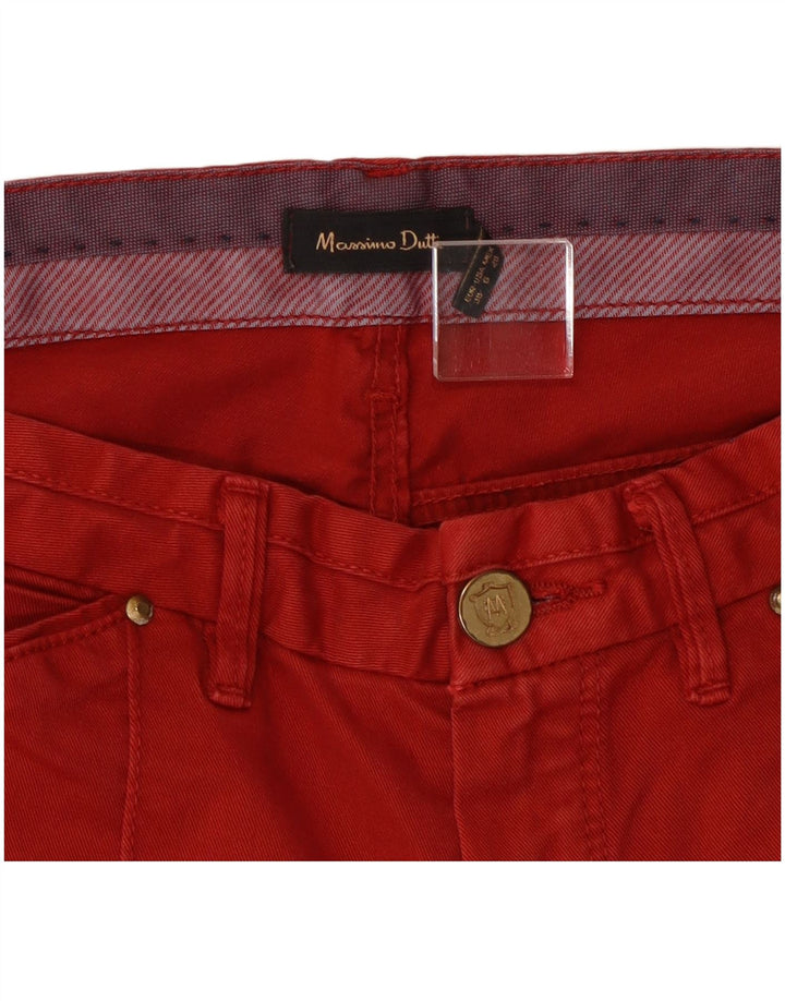 Massimo Dutti Womens Slim Jeans EU 38 Small W28 L30 Red