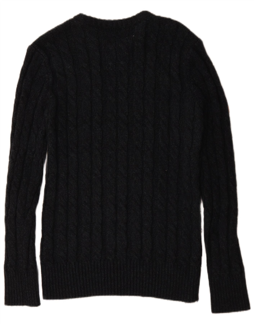 Superdry Mens Boat Neck Jumper Sweater XL Black Acrylic