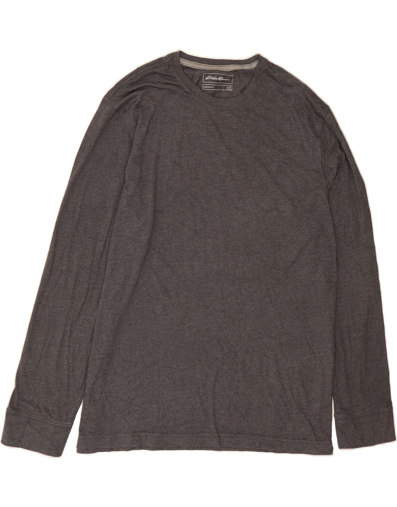 EDDIE BAUER Mens Top Long Sleeve XL Grey Cotton Vintage Eddie Bauer and Second-Hand Eddie Bauer from Messina Hembry 
