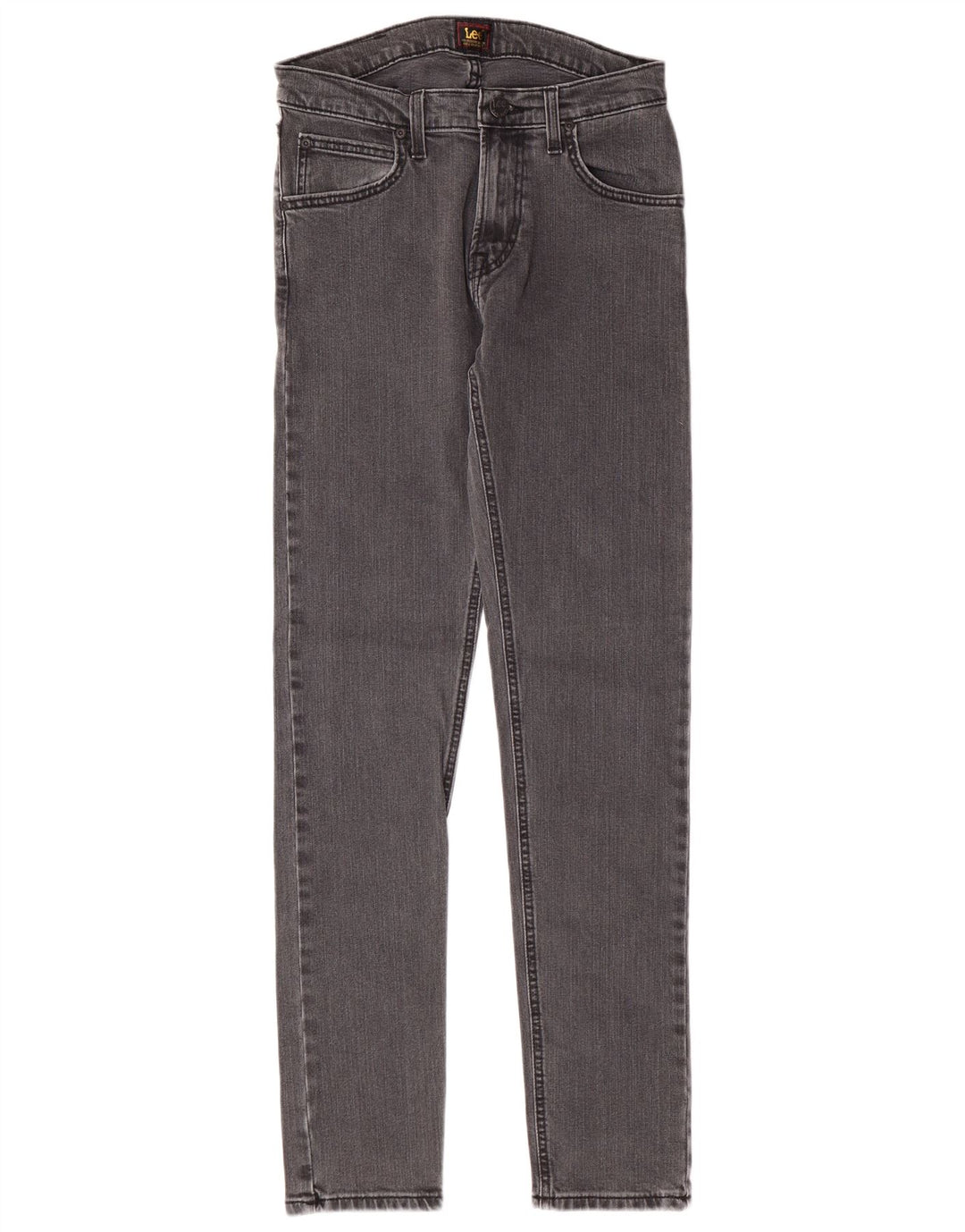 LEE Womens Luke Slim Jeans W28 L32 Grey Cotton