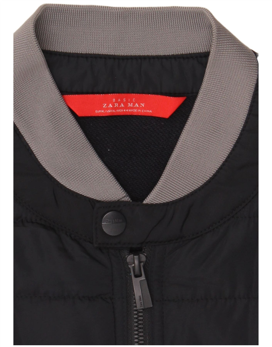 Zara Mens Padded Gilet UK 42 XL Navy Blue