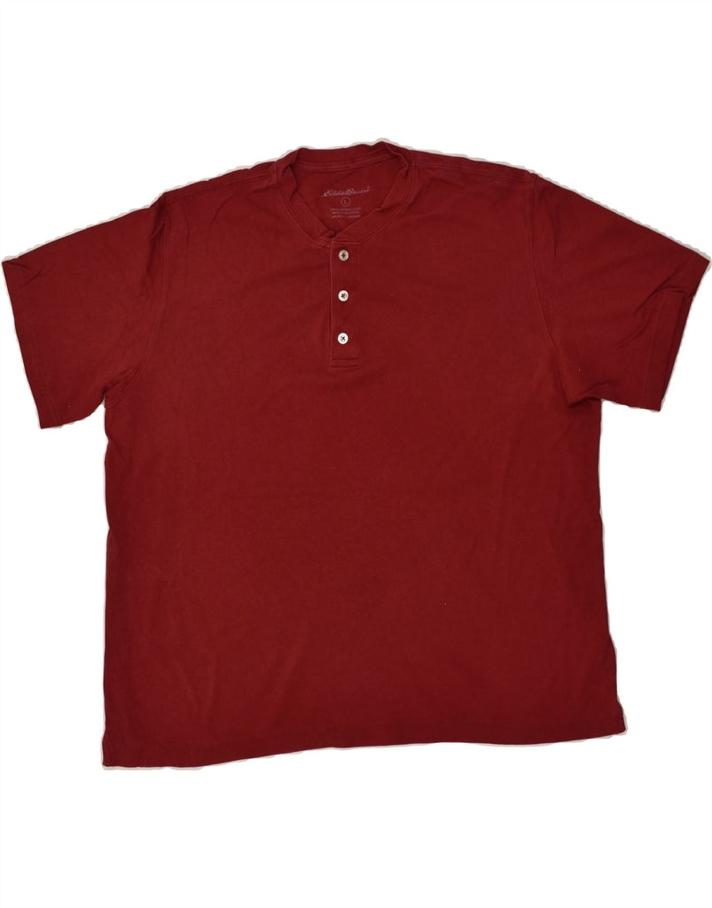 EDDIE BAUER Mens T-Shirt Top Large Red Cotton | Vintage Eddie Bauer | Thrift | Second-Hand Eddie Bauer | Used Clothing | Messina Hembry 