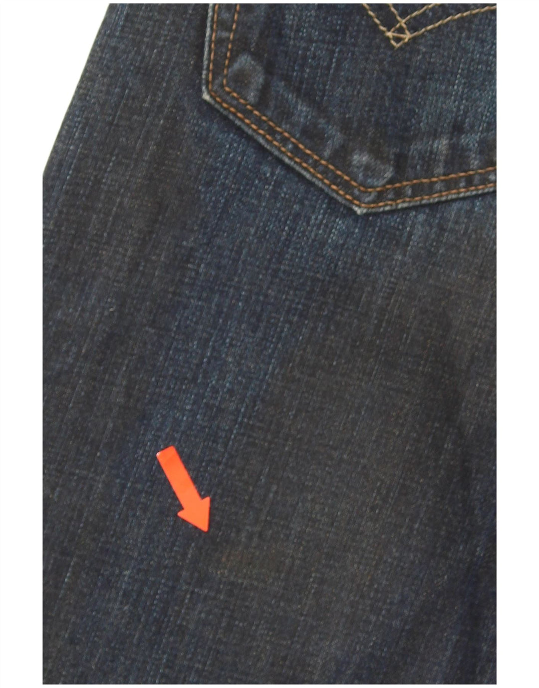 Levi's Mens 504 Straight Jeans W28 L32 Navy Blue Cotton