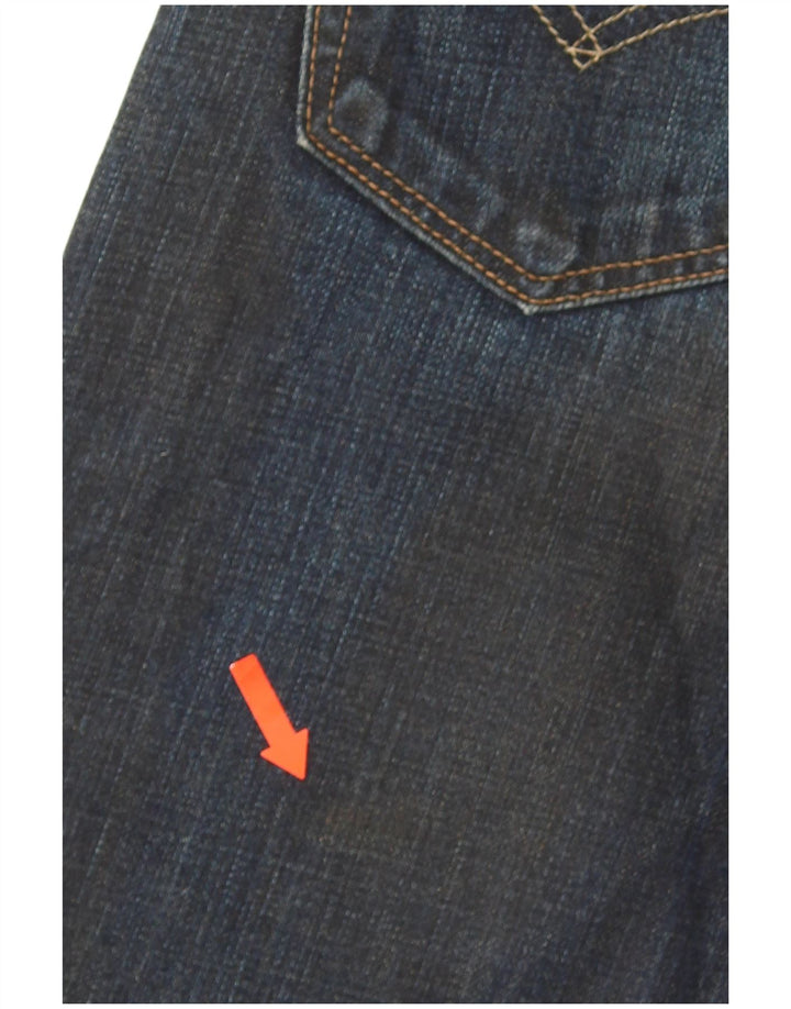 Levi's Mens 504 Straight Jeans W28 L32 Navy Blue Cotton