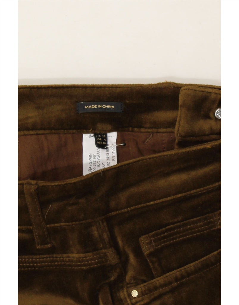 MASSIMO DUTTI Womens Skinny Casual Trousers EU 38 Small W28 L30 Brown Vintage Massimo Dutti and Second-Hand Massimo Dutti from Messina Hembry 