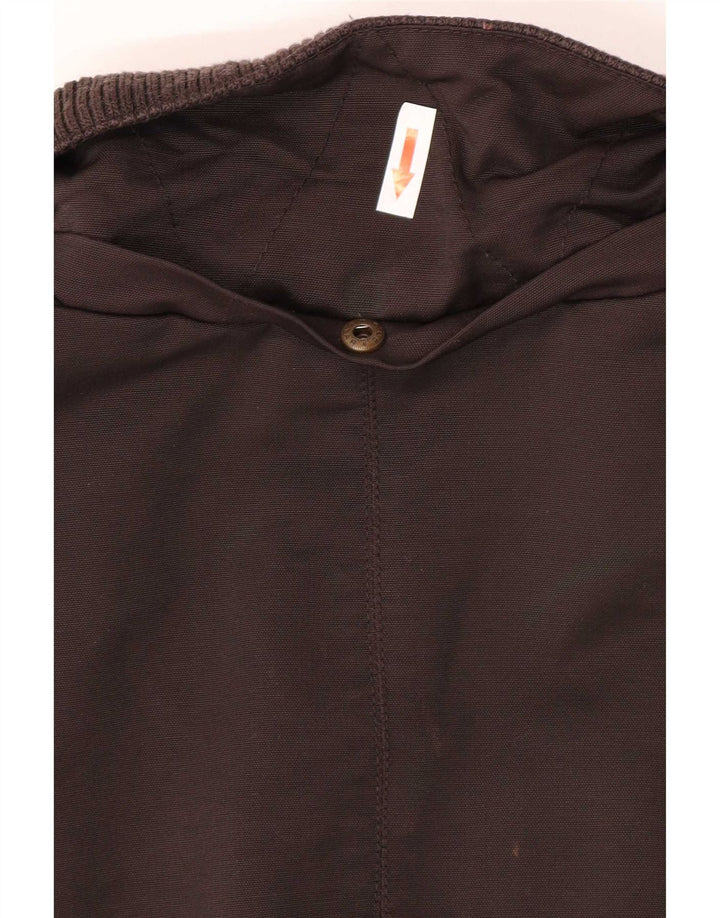 Zara Womens Overcoat UK 12 Medium Brown