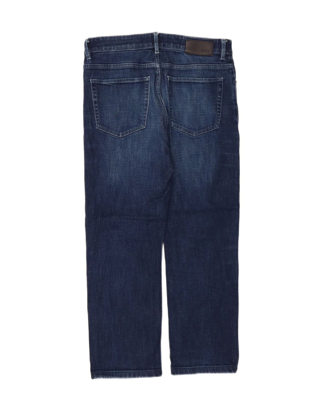 HUGO BOSS Mens Straight Jeans W30 L25 Navy Blue Cotton Vintage Hugo Boss and Second-Hand Hugo Boss from Messina Hembry 