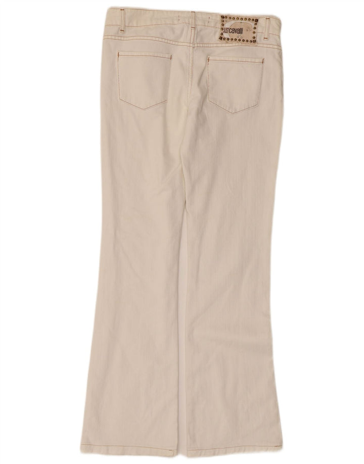 Just Cavalli Womens Bootcut Jeans W28 L29 White Cotton