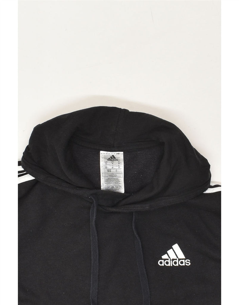 ADIDAS Mens Hoodie Jumper Medium Black Cotton | Vintage Adidas | Thrift | Second-Hand Adidas | Used Clothing | Messina Hembry 