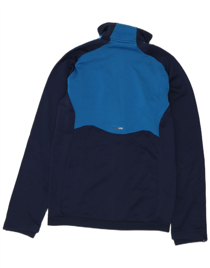 Adidas Mens Climalite Tracksuit Top Jacket Small Navy Blue Polyester