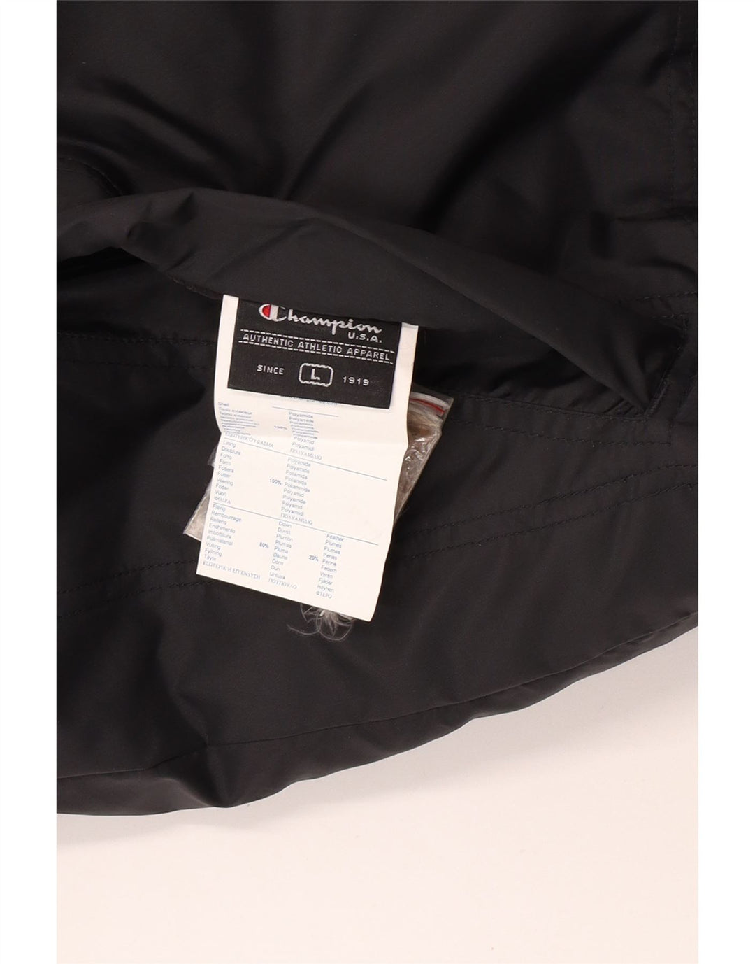 Champion Mens Reversible Padded Gilet UK 40 Large Black Polyamide