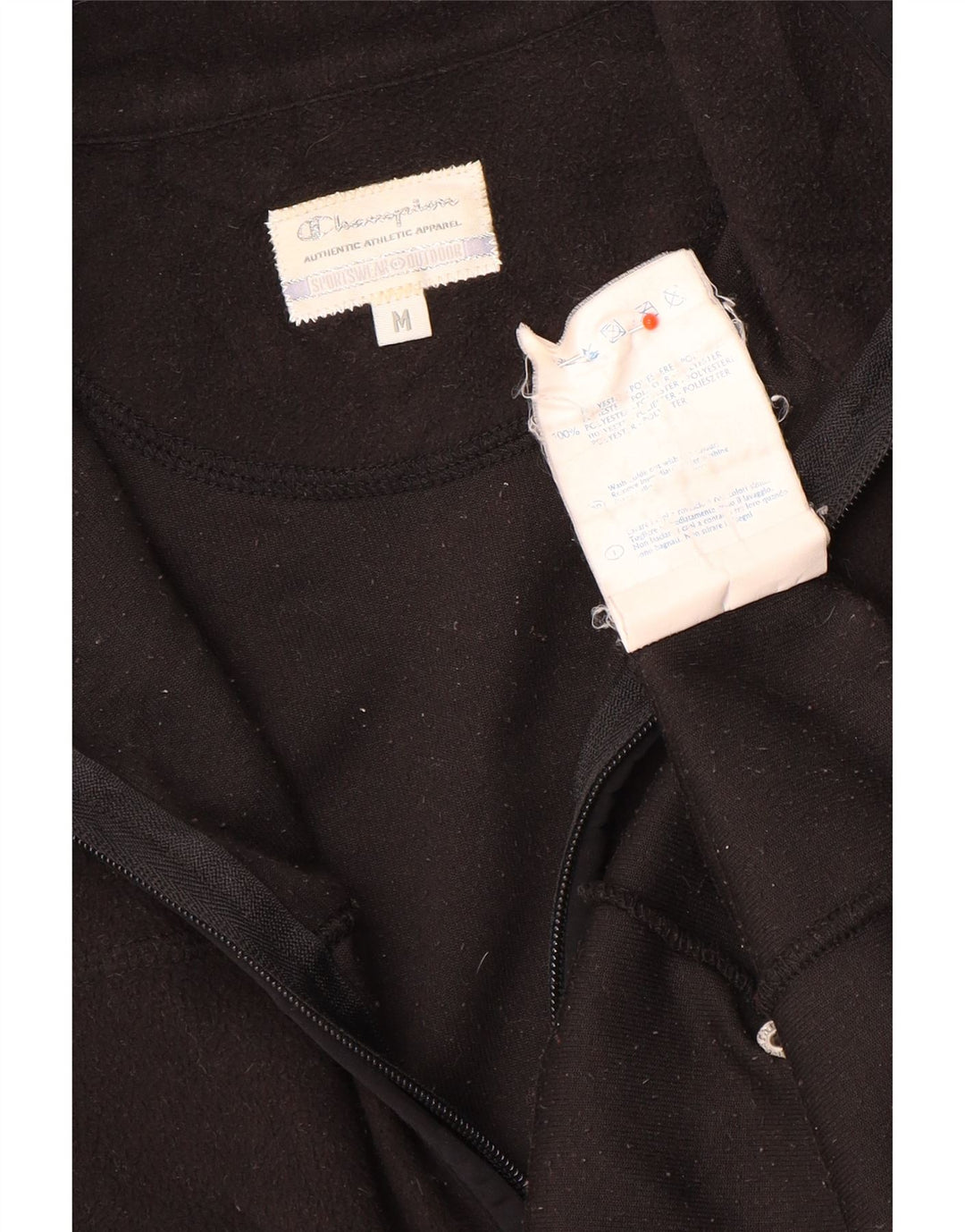 Champion Womens Fleece Jacket UK 12 Medium Black Polyester
