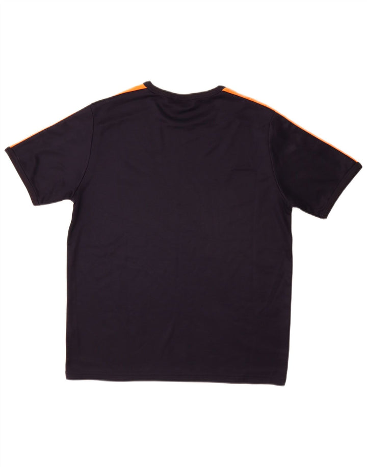Puma Mens Graphic T-Shirt Top Medium Navy Blue Colourblock