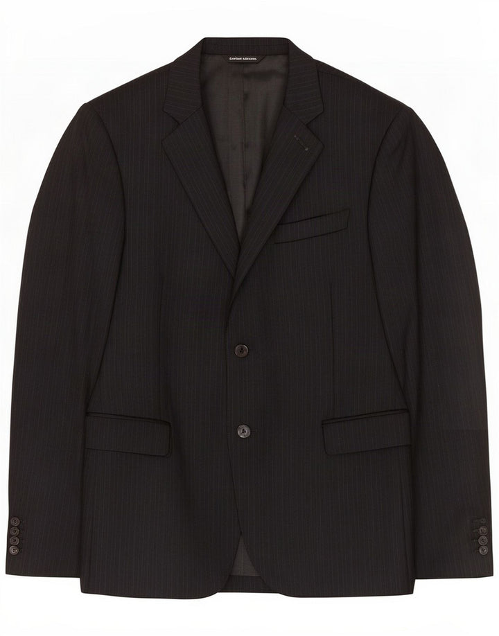 Costume National Mens 2 Button Blazer Jacket IT 48 Medium Black Striped