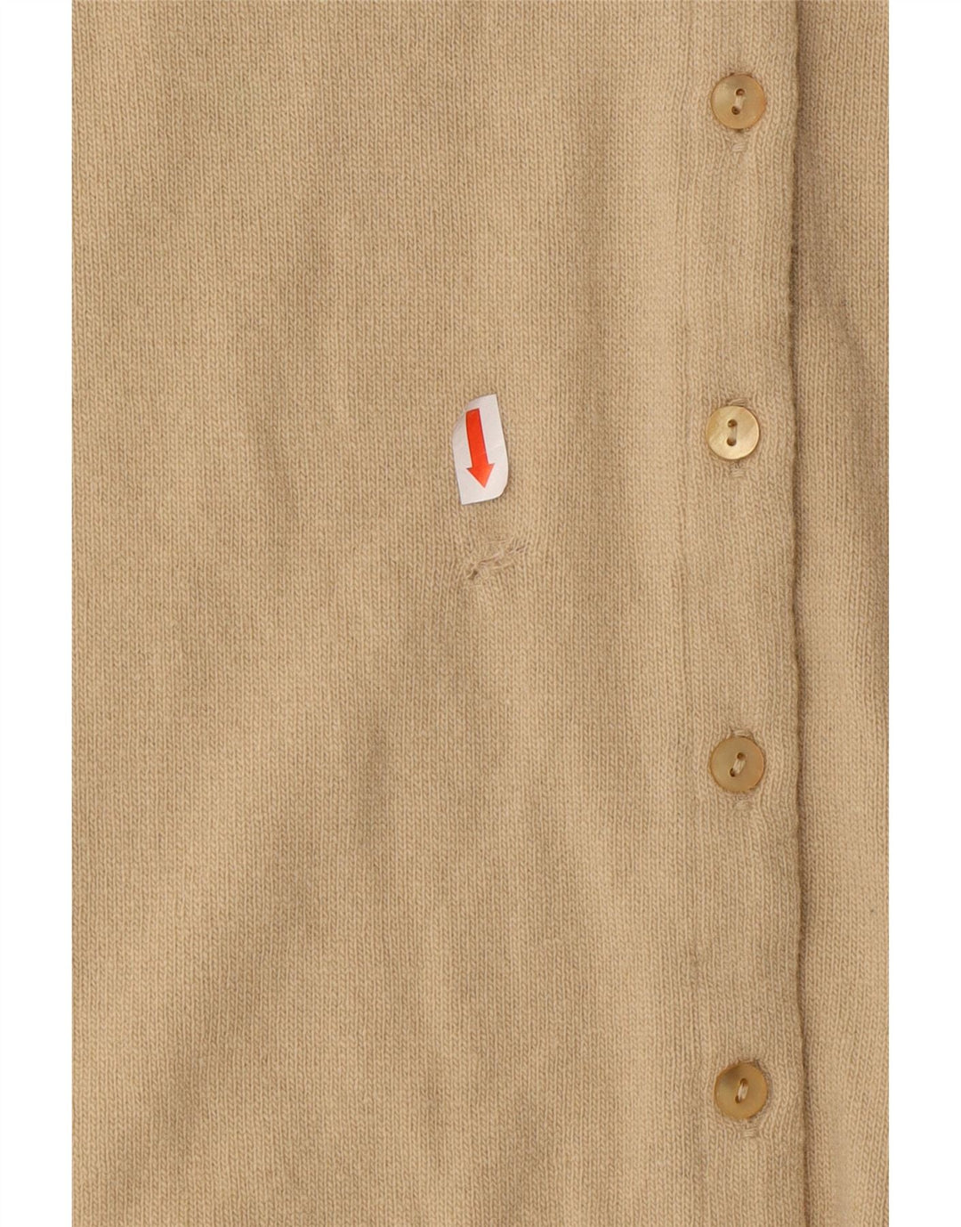 BENETTON Womens Cardigan Sweater UK 14 Large Beige Wool Vintage Benetton and Second-Hand Benetton from Messina Hembry 