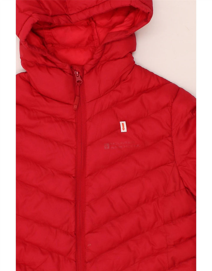 MOUNTAIN WAREHOUSE Womens Hooded Padded Jacket UK 8 Small  Red Nylon Vintage Mountain Warehouse and Second-Hand Mountain Warehouse from Messina Hembry 