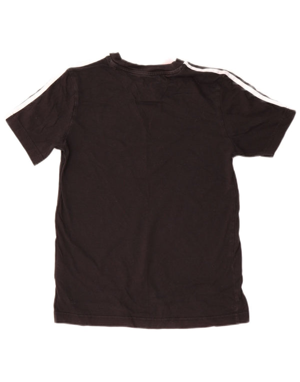 Adidas Boys T-Shirt Top 11-12 Years Black Cotton