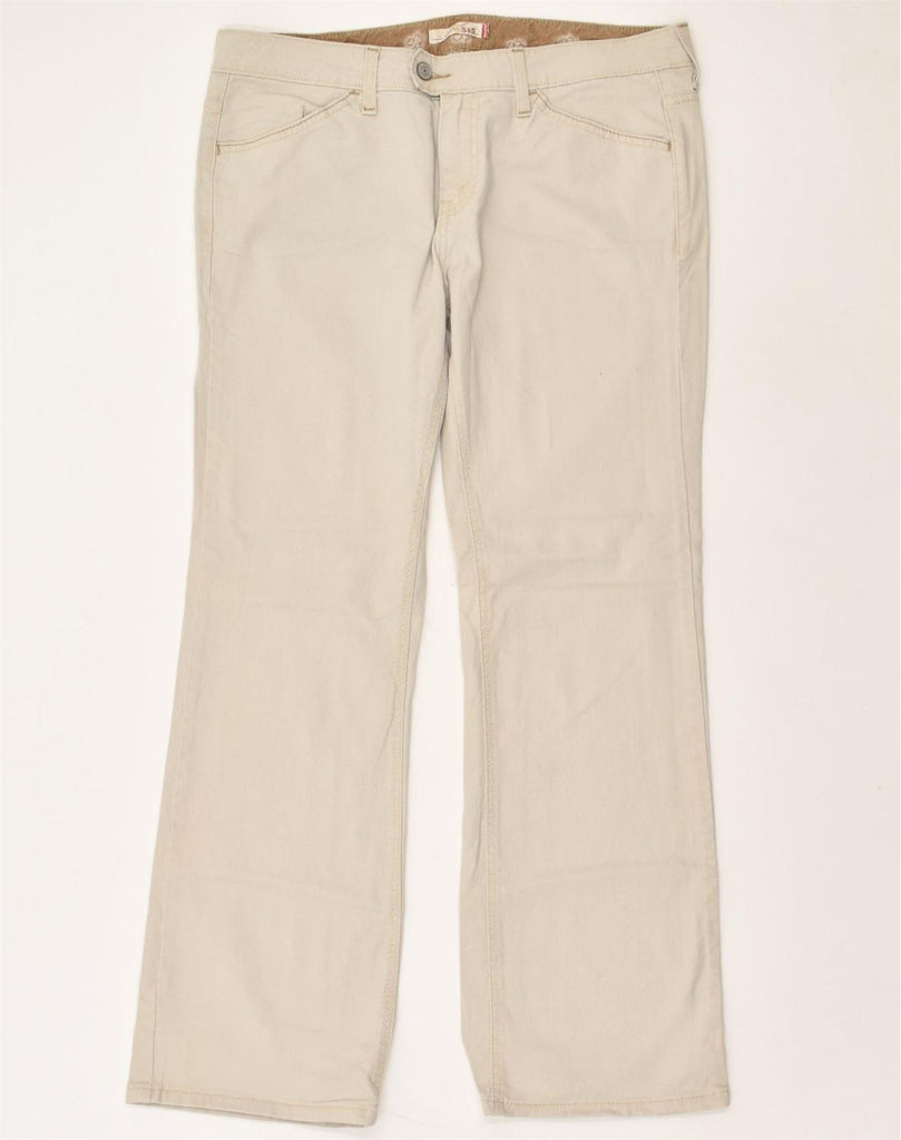 LEVI'S Womens Bootcut Casual Trousers US 12 Large W34 L30  Beige Cotton | Vintage Levi's | Thrift | Second-Hand Levi's | Used Clothing | Messina Hembry 