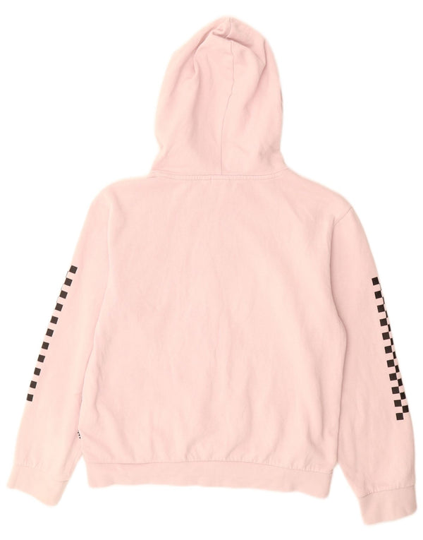 VANS Girls Graphic Hoodie Jumper 14-15 Years XL Pink Cotton