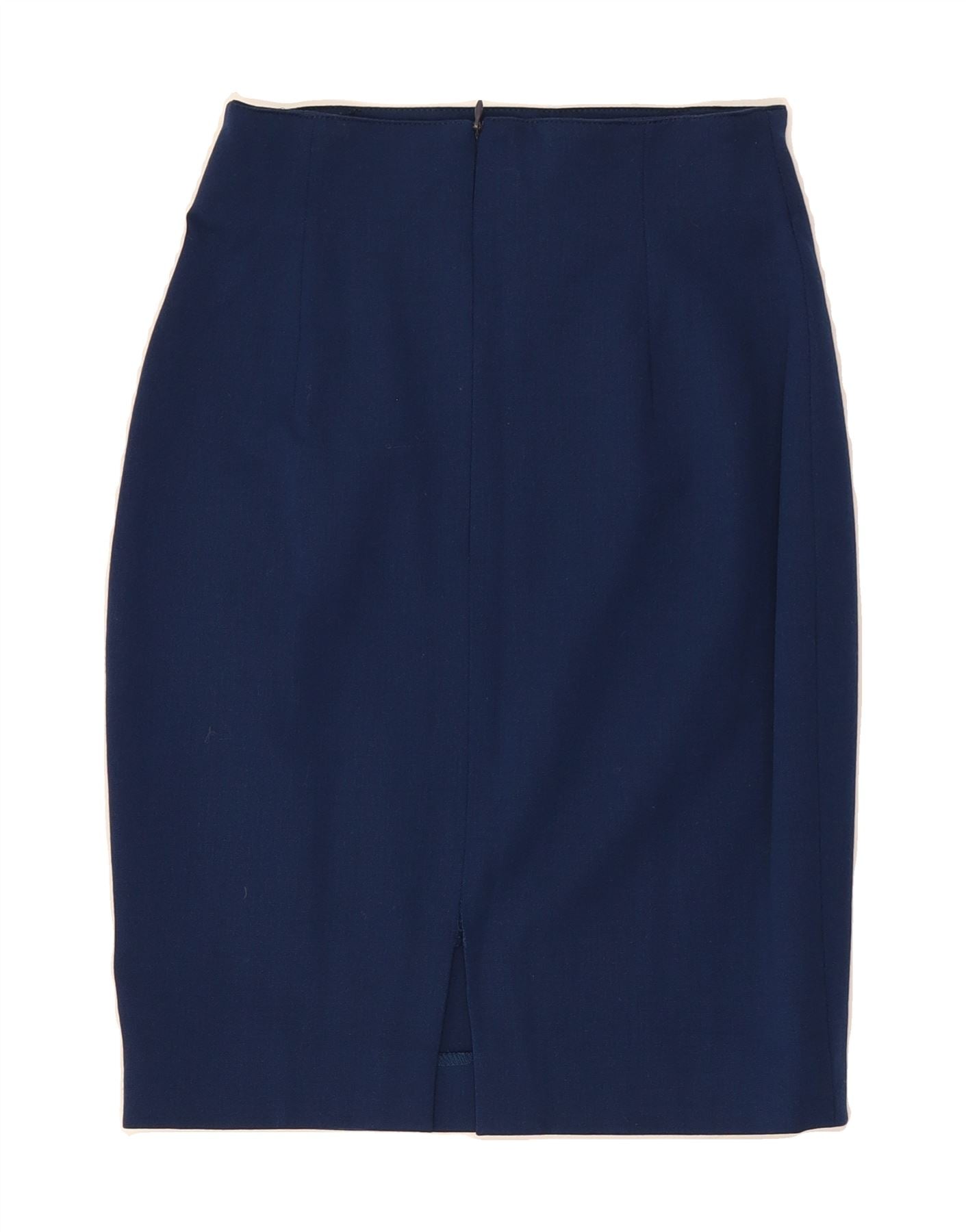 SPORTMAX Womens High Waist Pencil Skirt UK 10 Small W24 Navy Blue