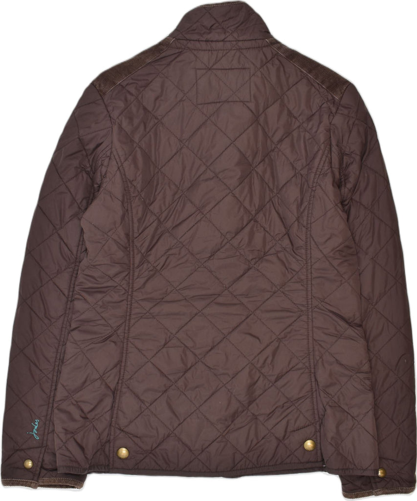 JOULES Womens Quilted Jacket UK 10 Small  Brown Polyamide | Vintage | Thrift | Second-Hand | Used Clothing | Messina Hembry 