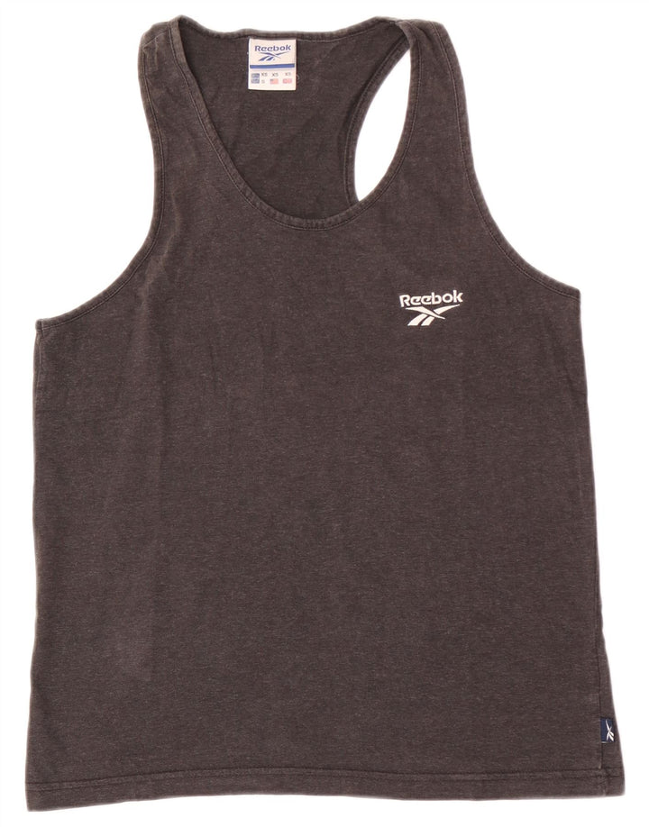 Reebok Mens Vest Top XS Grey Cotton