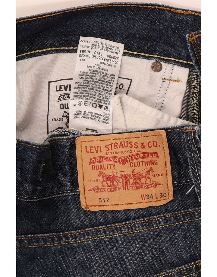 Levi's Mens 512 Bootcut Jeans W34 L29 Blue
