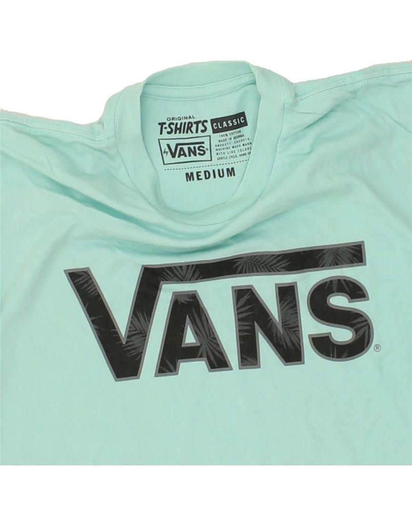 VANS Mens Classic Graphic T-Shirt Top Medium Turquoise Cotton | Vintage Vans | Thrift | Second-Hand Vans | Used Clothing | Messina Hembry 