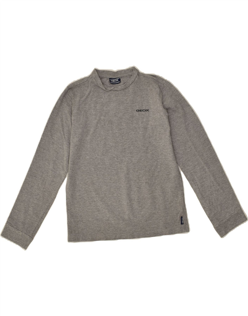 GEOX Boys Top Long Sleeve 13-14 Years Grey Cotton | Vintage Geox | Thrift | Second-Hand Geox | Used Clothing | Messina Hembry 