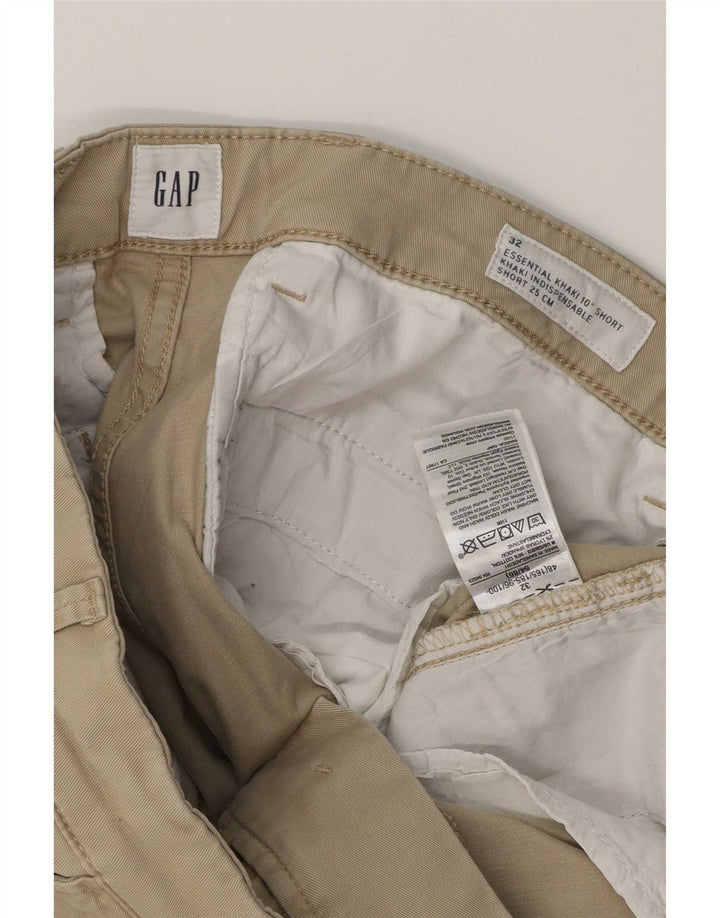Gap Mens Chino Shorts W32 Medium Khaki Cotton