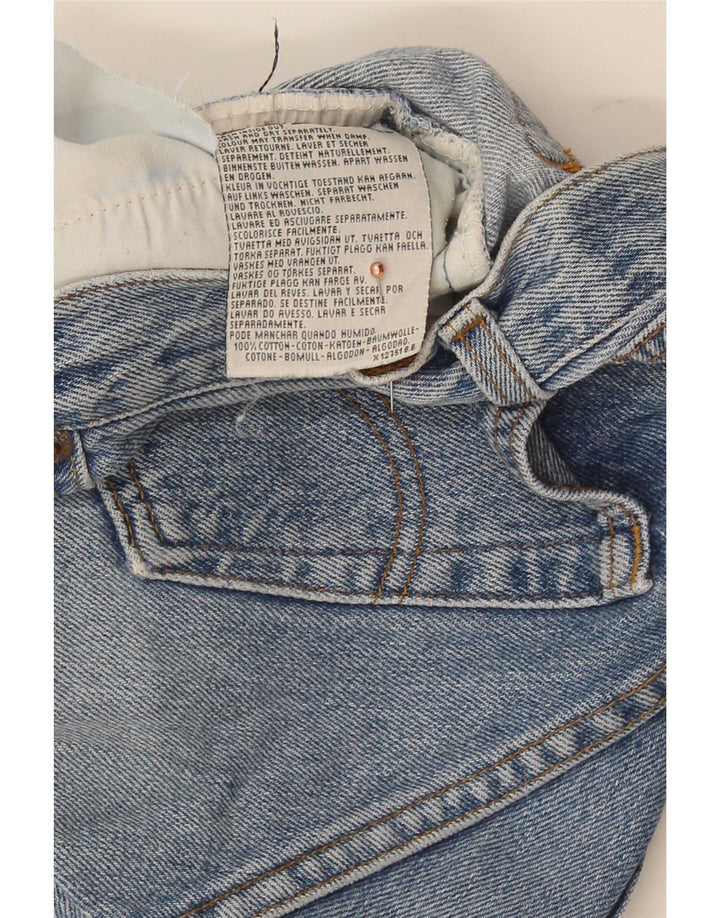 Levi's Womens Distressed Denim Shorts W28 Medium Blue Cotton