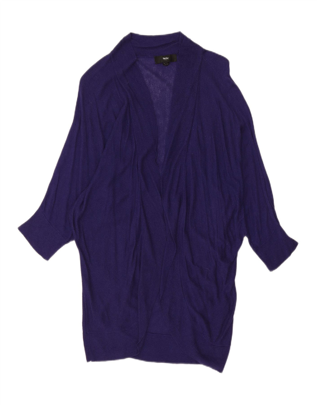 MOSSIMO Womens Longline Open Cardigan Sweater UK 16 Large Purple Nylon Vintage Mossimo and Second-Hand Mossimo from Messina Hembry 