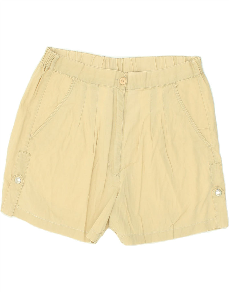 VINTAGE Womens Chino Shorts IT 46 Large W32  Yellow Cotton | Vintage Vintage | Thrift | Second-Hand Vintage | Used Clothing | Messina Hembry 