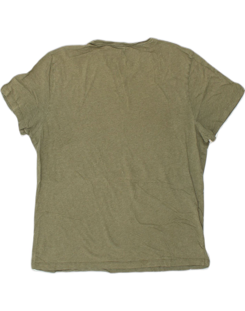 BANANA REPUBLIC Mens T-Shirt Top Large Khaki Cotton | Vintage Banana Republic | Thrift | Second-Hand Banana Republic | Used Clothing | Messina Hembry 