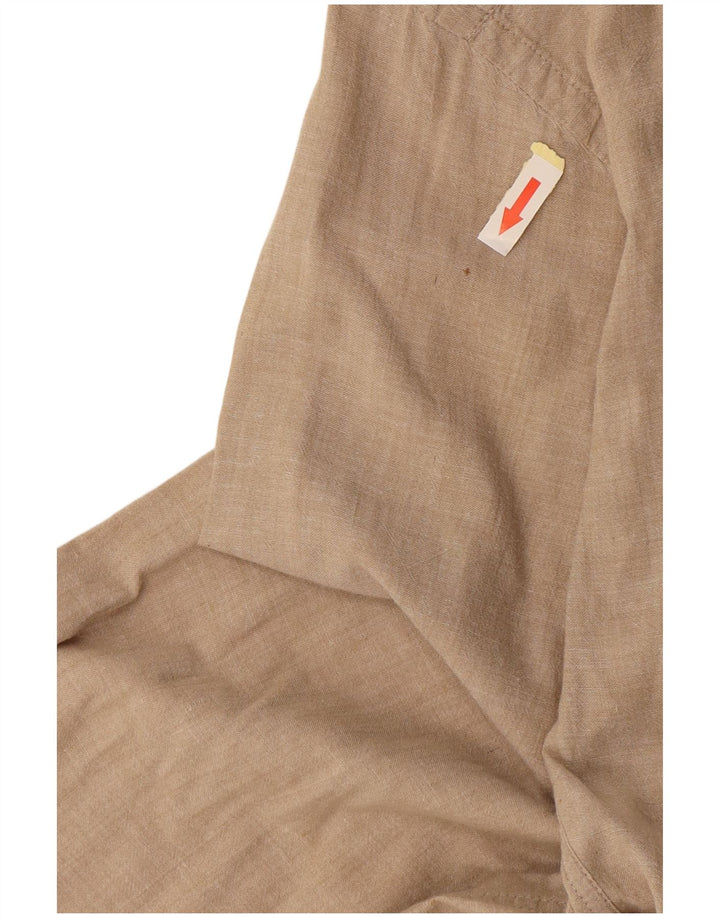 Kappa Mens Shirt Large Beige Cotton