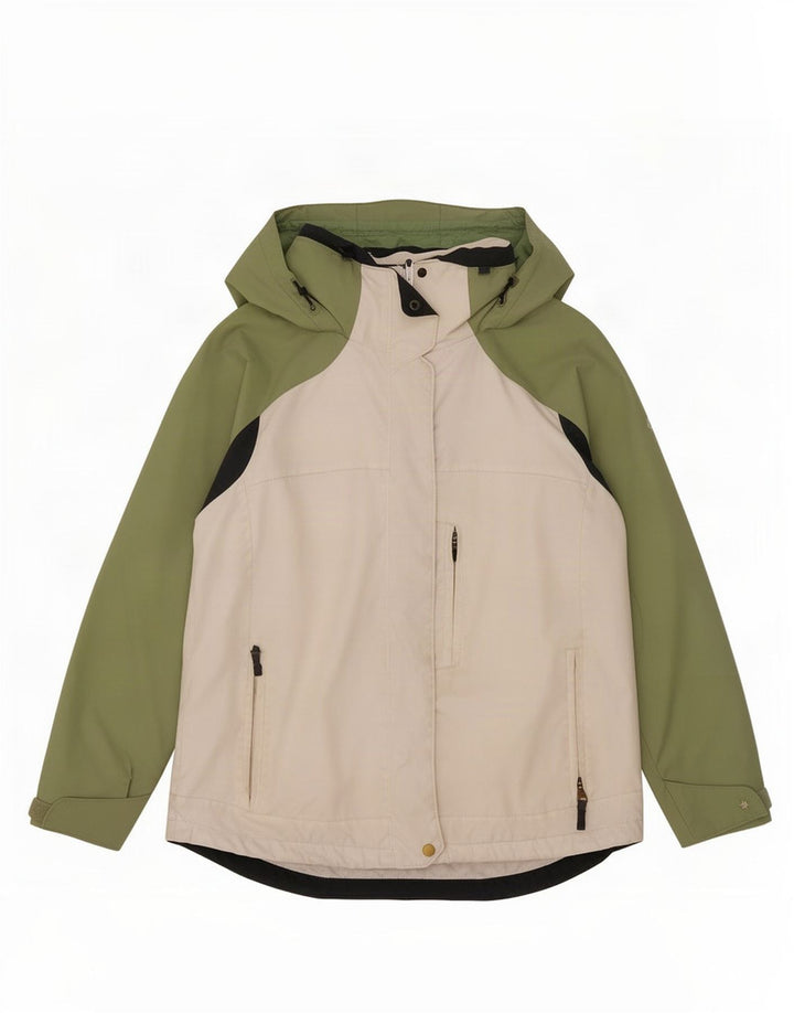 Columbia Womens Interchange Hooded Rain Jacket UK 16 Large White