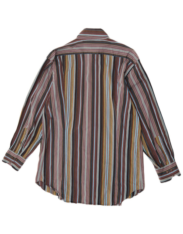 Etro Mens Shirt Size 43 Large Multicoloured Striped
