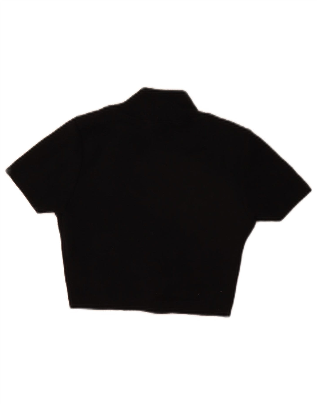 Zara Womens Crop Blouse Top UK 8 Small Black Polyester