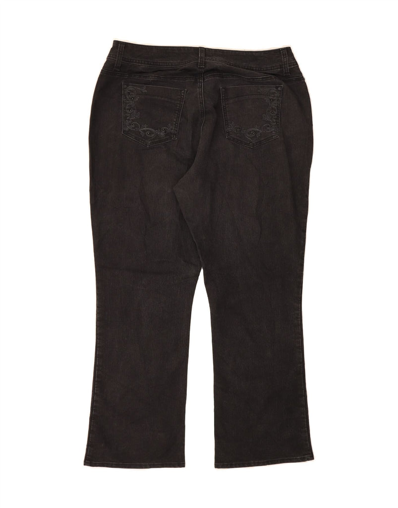 LEE Womens Riders Bootcut Jeans US 18 2XL W40 L29 Black Cotton Vintage Lee and Second-Hand Lee from Messina Hembry 