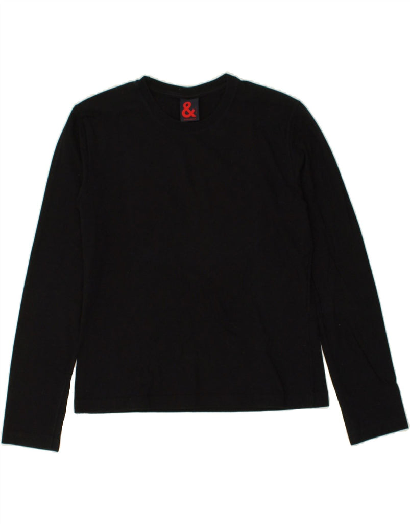 DOLCE & GABBANA Womens Top Long Sleeve IT 44 Medium Black Cotton Vintage Dolce & Gabbana and Second-Hand Dolce & Gabbana from Messina Hembry 