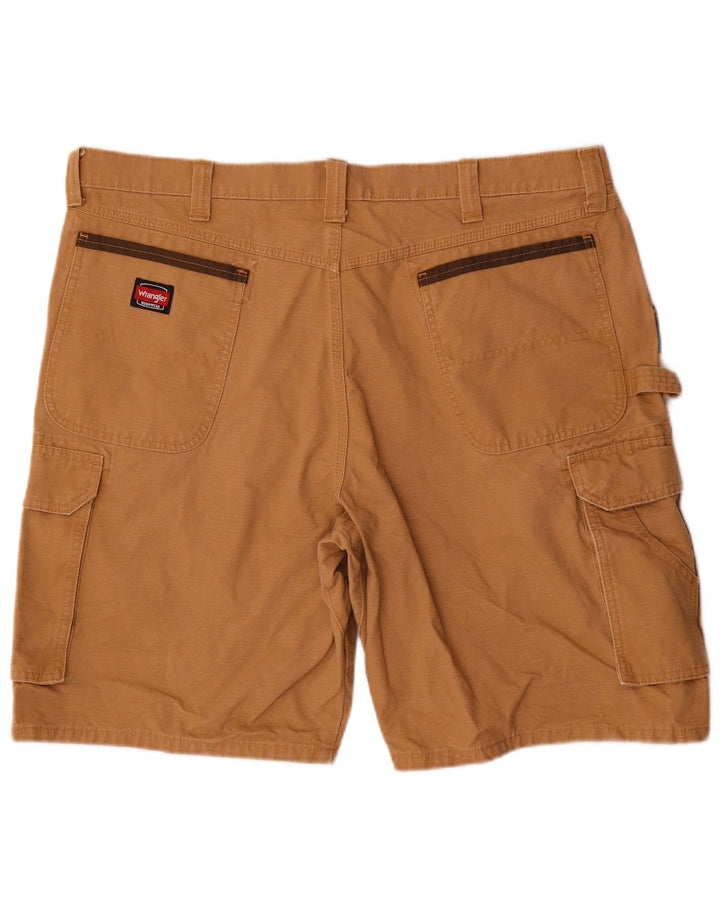 Wrangler Mens Cargo Shorts W40 XL Beige Cotton