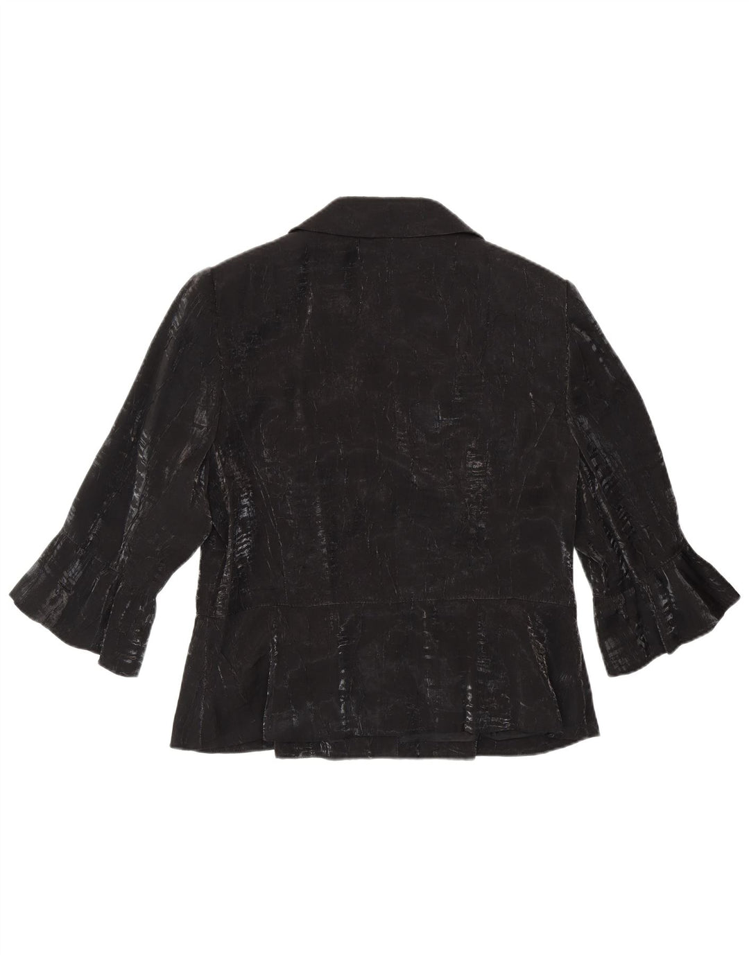 TUZZI Womens 3/4 Sleeve 2 Button Blazer Jacket UK 18 XL  Black Viscose