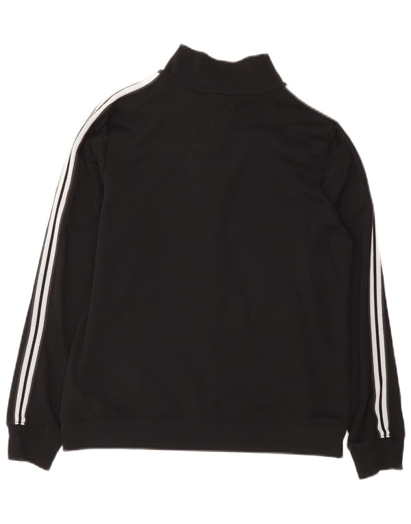 Nike Boys Tracksuit Top Jacket 12-13 Years Large Black Polyester