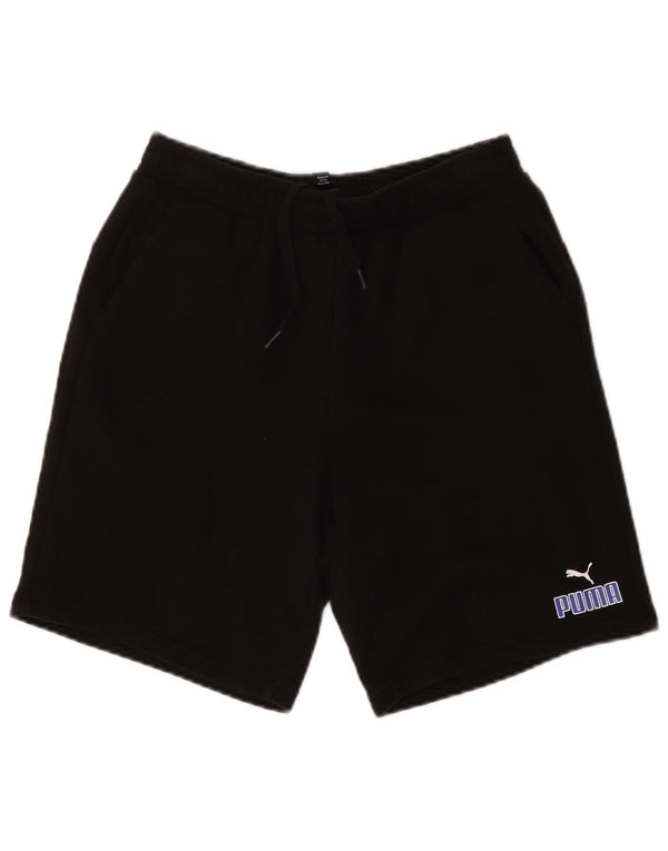 Puma Boys Sport Shorts 15-16 Years Black Cotton