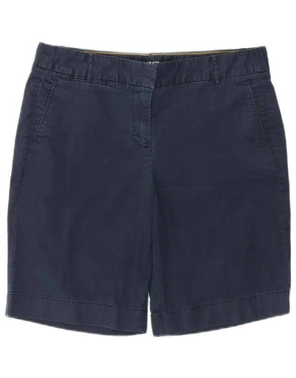 J. CREW Womens Chino Shorts US 6 Medium W32 Navy Blue Cotton