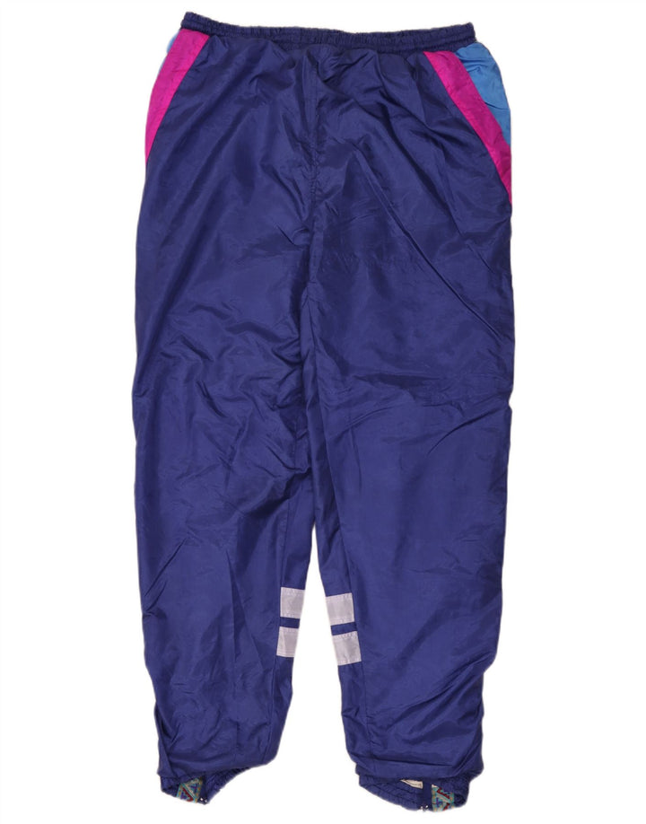 Vince Mens Tracksuit Trousers Joggers Small  Blue Colourblock Polyamide